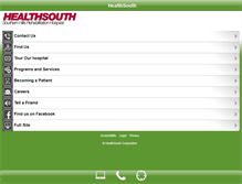 Tablet Screenshot of healthsouthsouthernhills.com